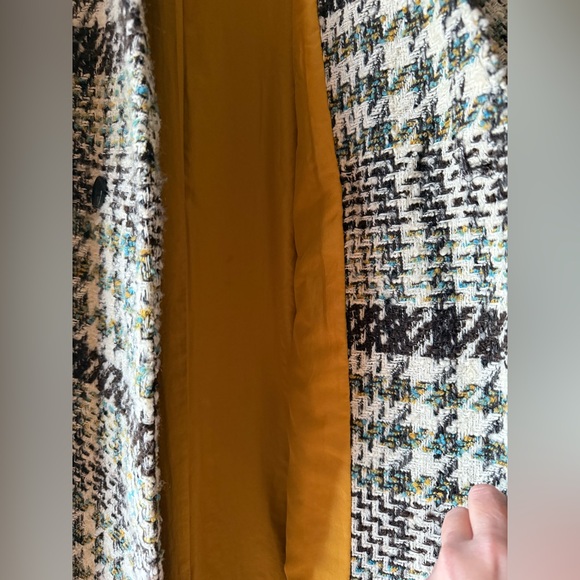 ZARA Long Plaid Lightweight Overcoat - Picture 3 of 8